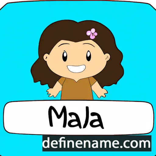 Maiah cartoon