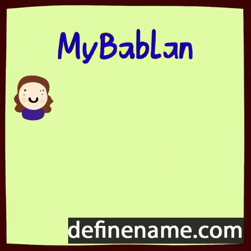 cartoon of the name Maibelyn