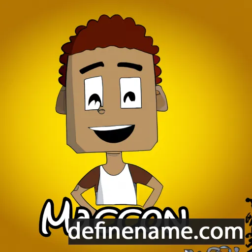 cartoon of the name Maicon