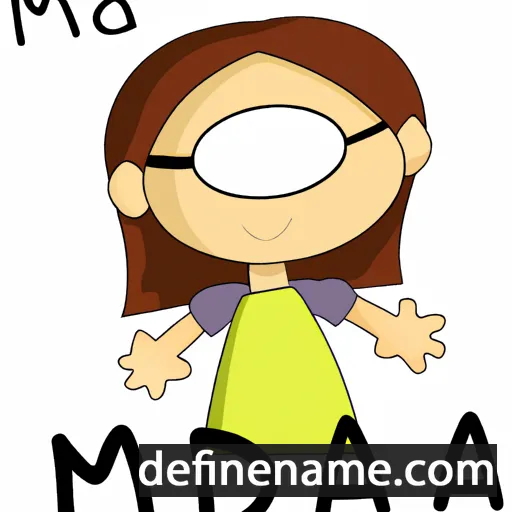 cartoon of the name Maida