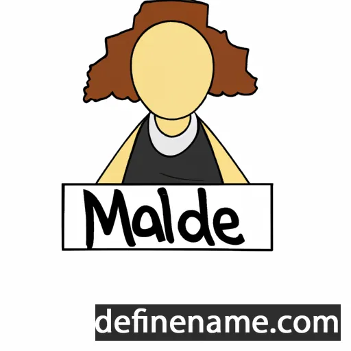 cartoon of the name Maidel