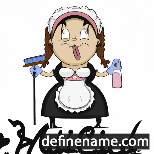 cartoon of the name Maidhc