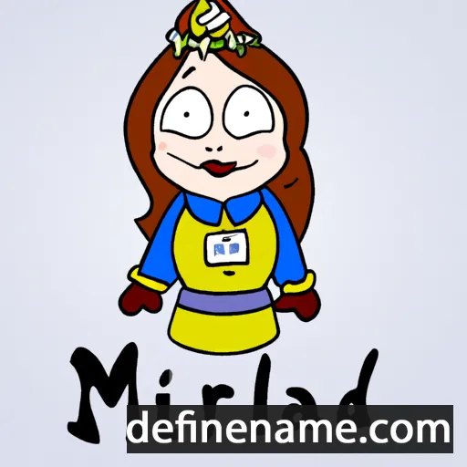 cartoon of the name Maifríð