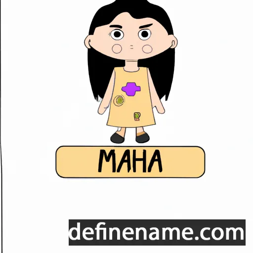 cartoon of the name Maiha