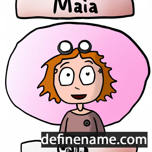 cartoon of the name Maija