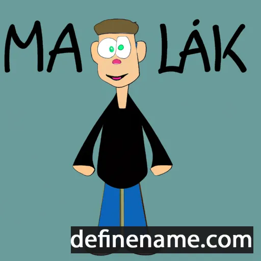 cartoon of the name Maik