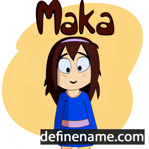 Maika cartoon