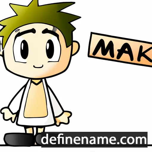 cartoon of the name Maiki