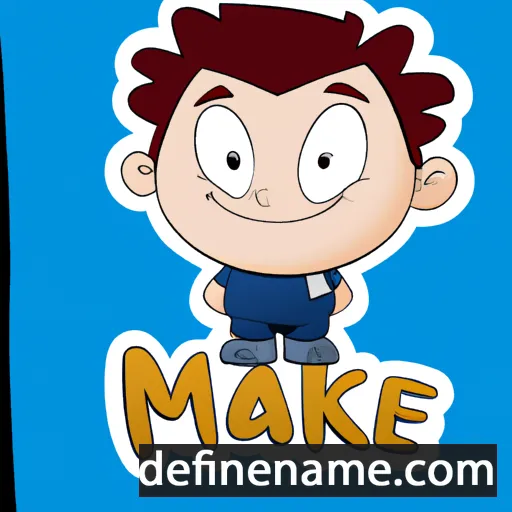 cartoon of the name Maikie