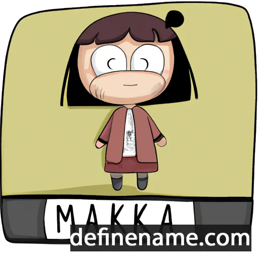 cartoon of the name Maikka