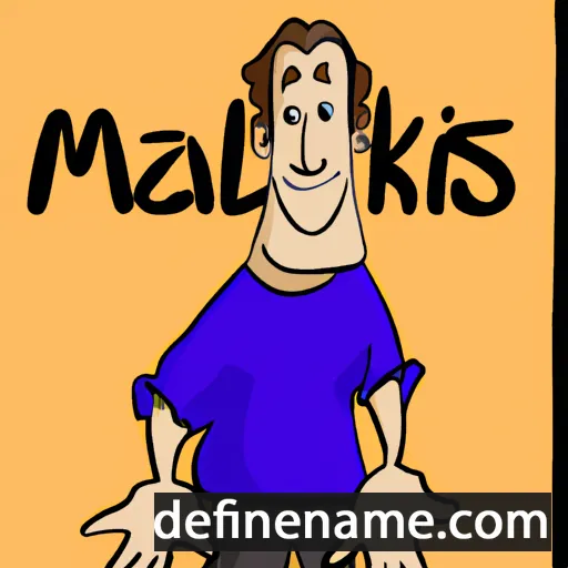 cartoon of the name Maikls