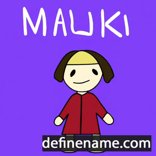 cartoon of the name Maiku