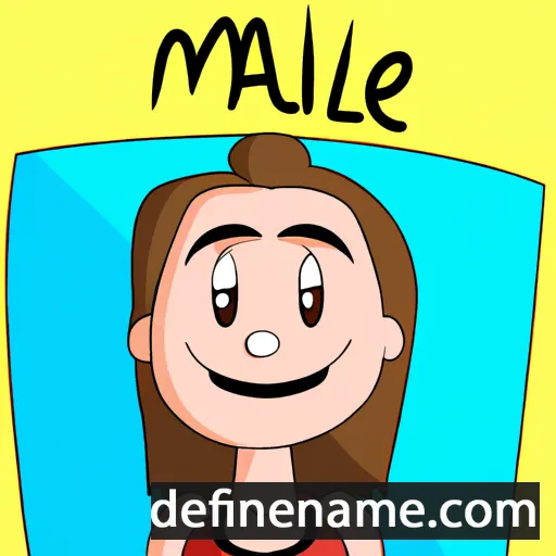 cartoon of the name Maile