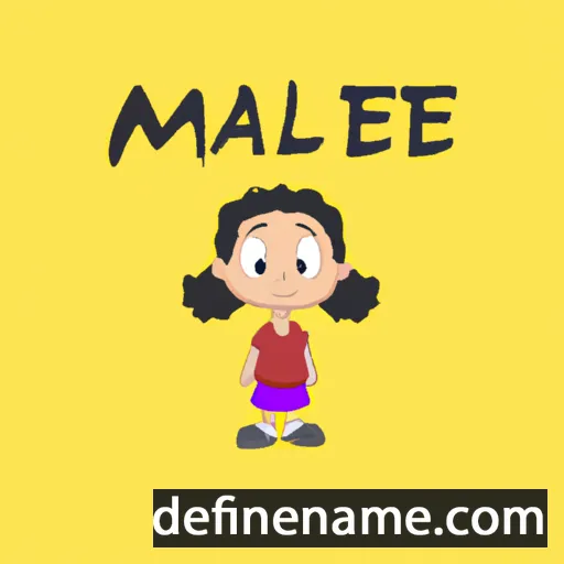 cartoon of the name Mailee