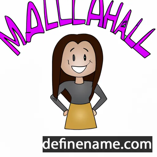 cartoon of the name Maileigh