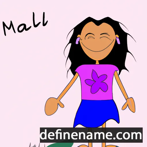 cartoon of the name Maili