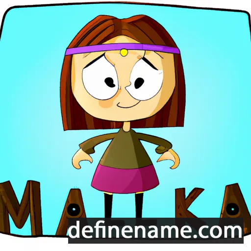 cartoon of the name Mailika