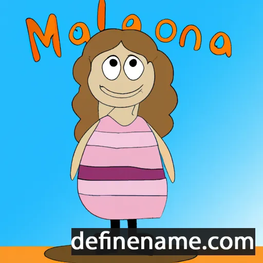 cartoon of the name Mailona