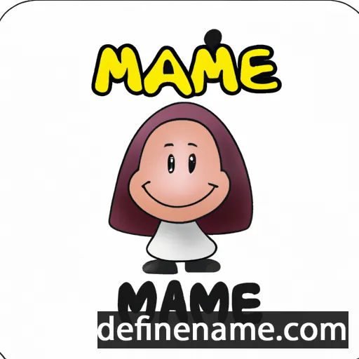 cartoon of the name Maime