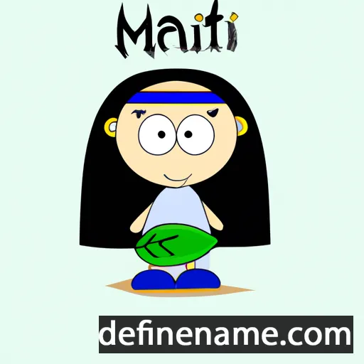 cartoon of the name Maimiti