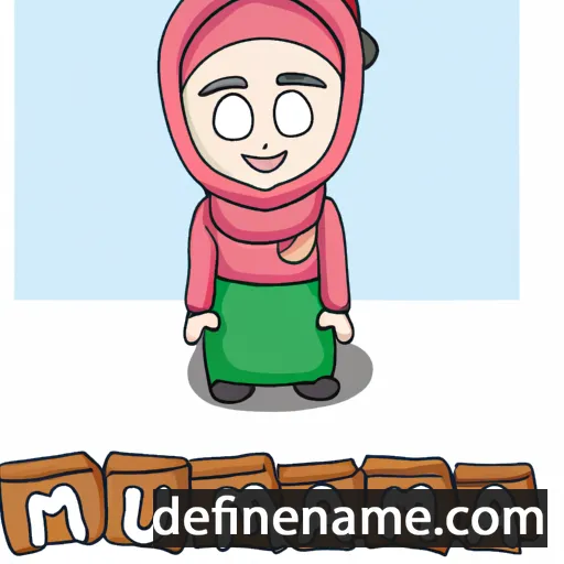 cartoon of the name Maimuna