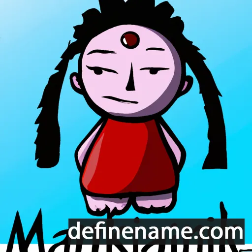 cartoon of the name Mainikki