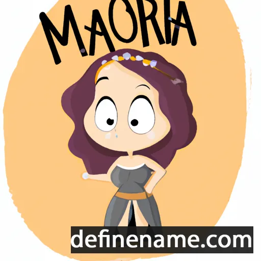 cartoon of the name Maiora