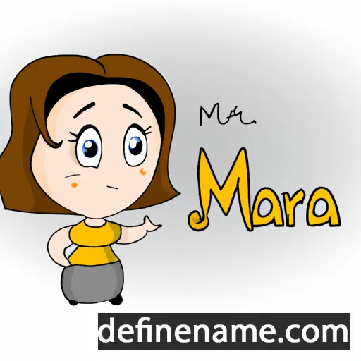 cartoon of the name Maira