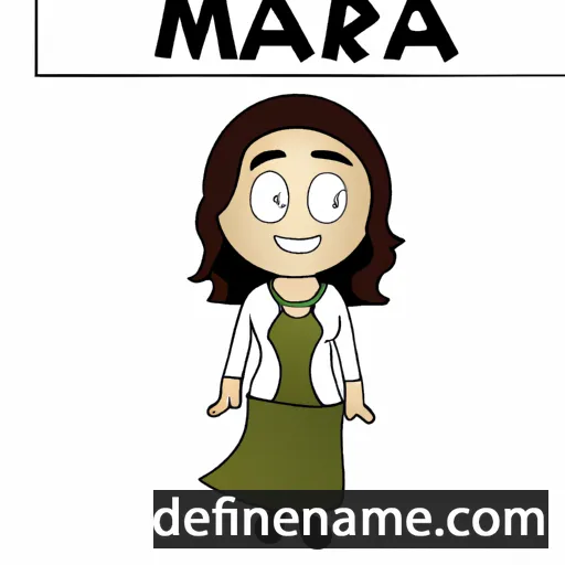 cartoon of the name Maira