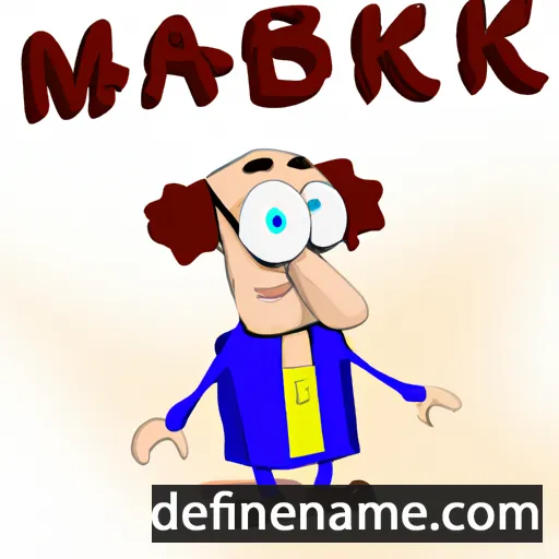 cartoon of the name Mairbek