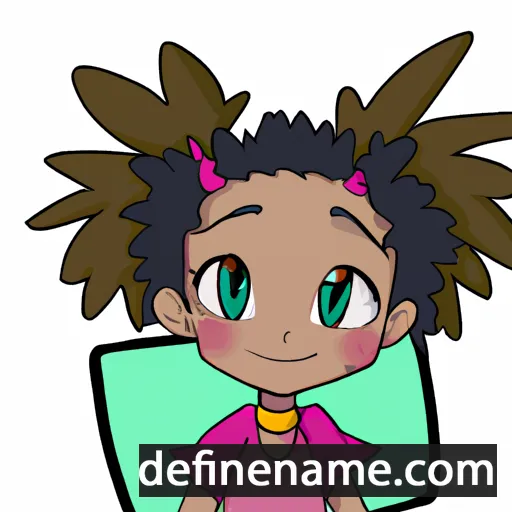 cartoon of the name Maisha