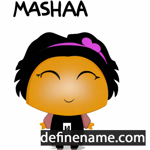 cartoon of the name Maisha