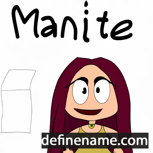 cartoon of the name Maitane