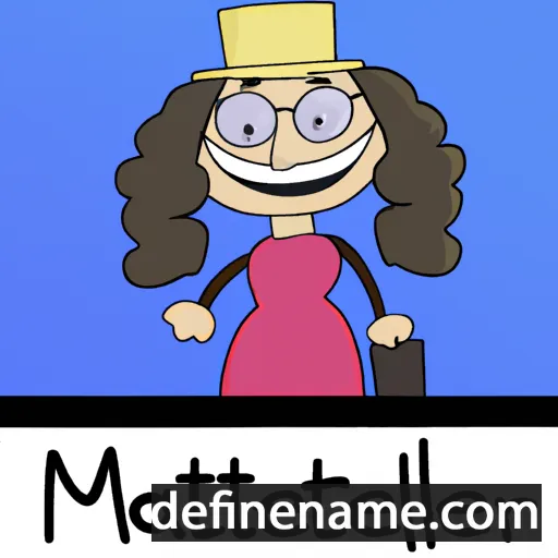 cartoon of the name Maiteder