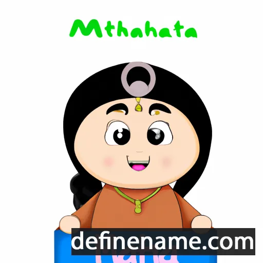 cartoon of the name Maitha