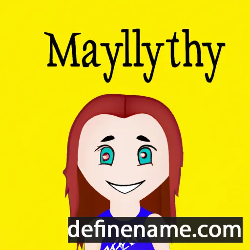 cartoon of the name Maitlyn