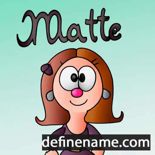 cartoon of the name Maitte