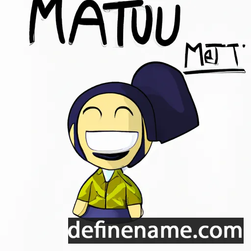 cartoon of the name Maitu