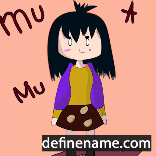 cartoon of the name Maiu