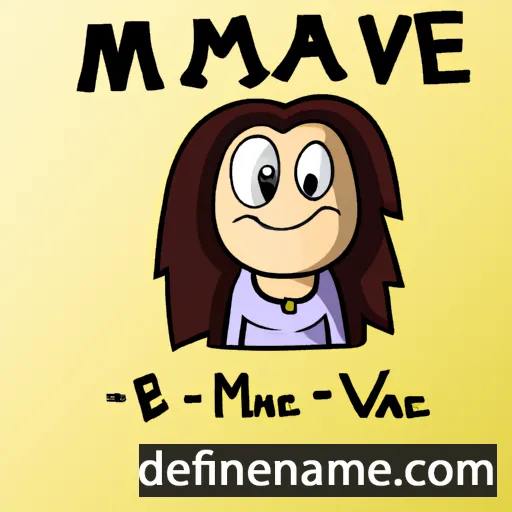 cartoon of the name Maive