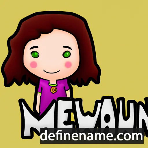 cartoon of the name Maiwen