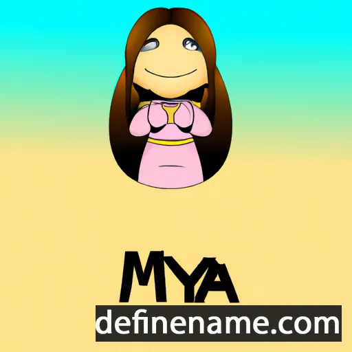 cartoon of the name Maiya