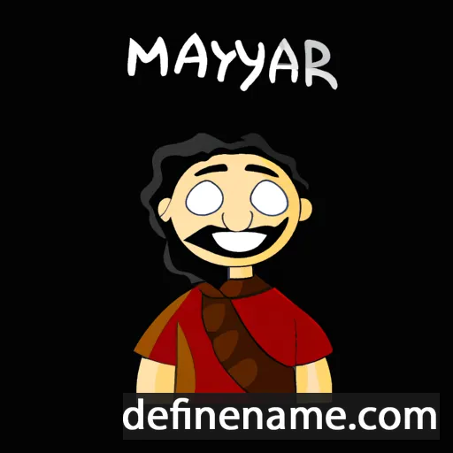 cartoon of the name Maiyar