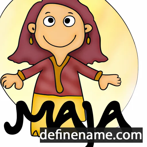 cartoon of the name Maja