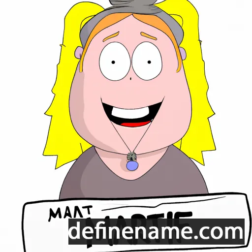 cartoon of the name Majbritt