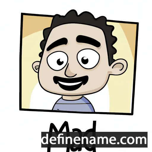 cartoon of the name Majd