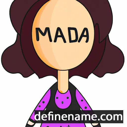 cartoon of the name Majda