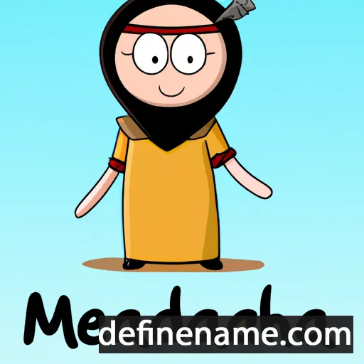 cartoon of the name Majeedah