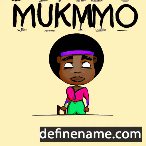 cartoon of the name Majekodunmi