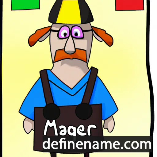 cartoon of the name Majgerd